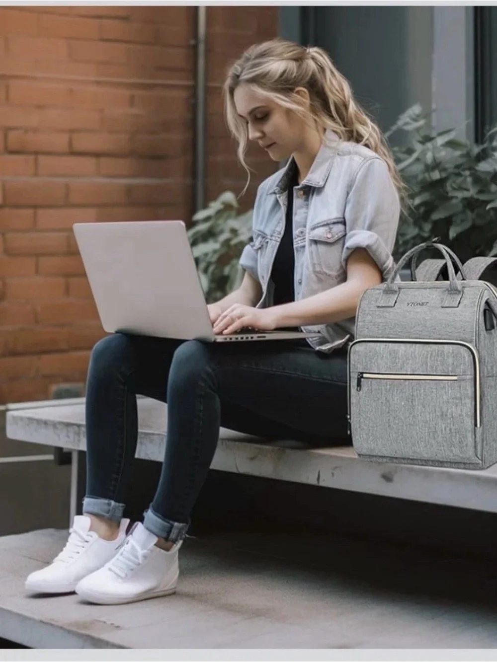 Laptop Backpack 15.6” USB Charging Anti Theft Travel Work School Bag